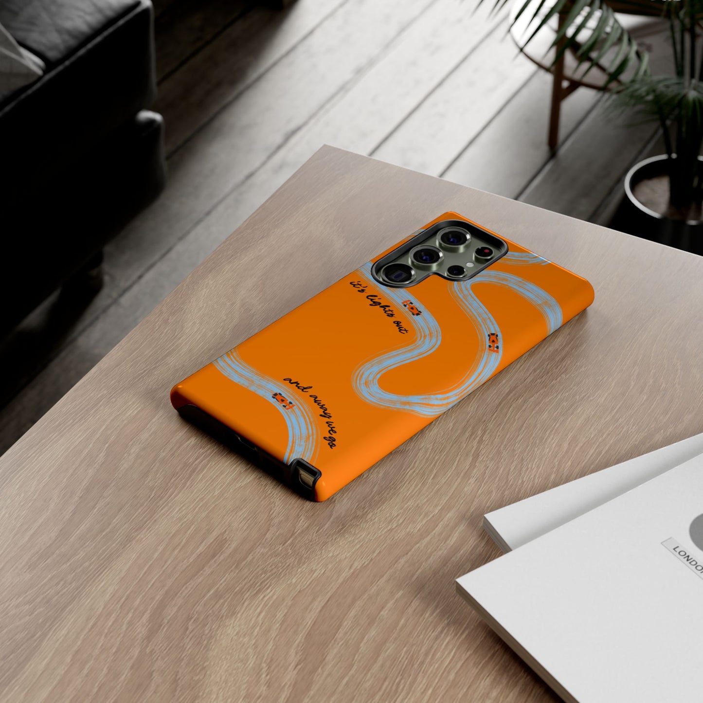 F1 Phone Case McLaren Painted "its lights out and away we go", Trendy F1 Gift, Formula 1 Gift, Cute F1 Phone Case, Phone Case