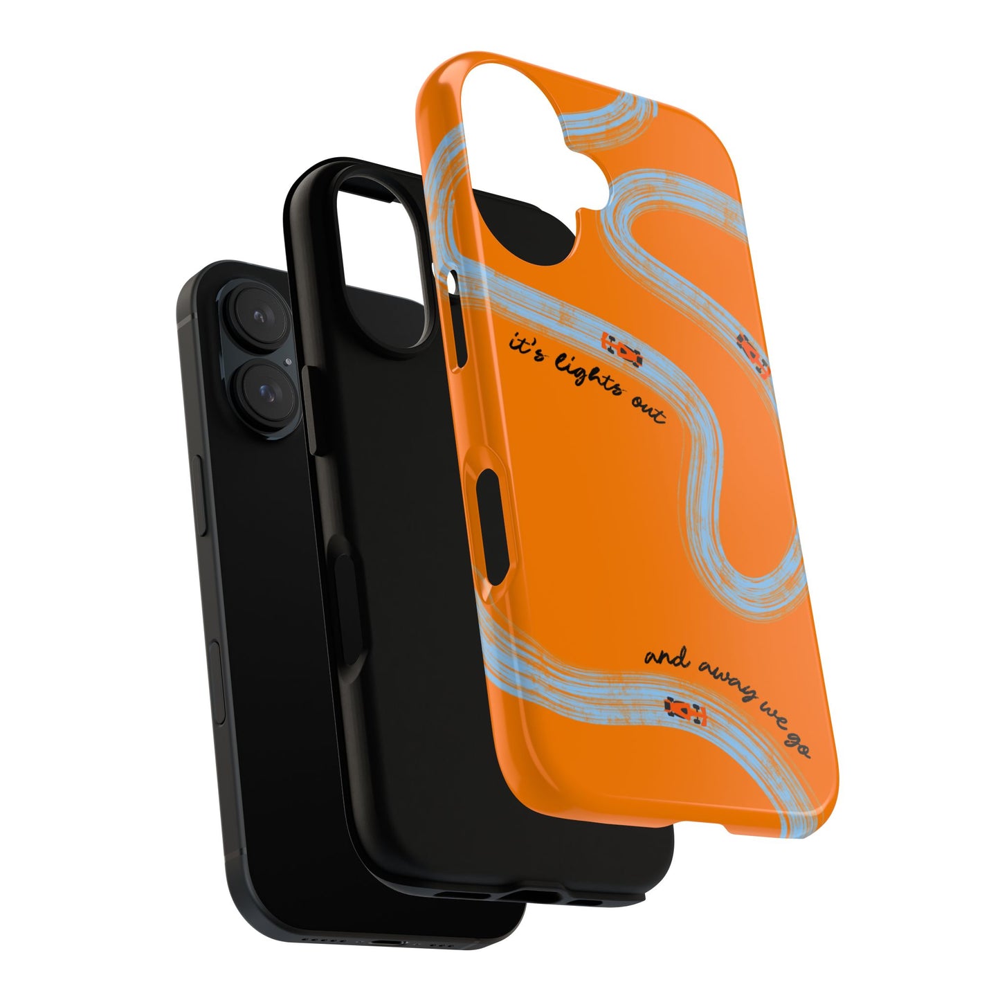 F1 Phone Case McLaren Painted "its lights out and away we go", Trendy F1 Gift, Formula 1 Gift, Cute F1 Phone Case, Phone Case