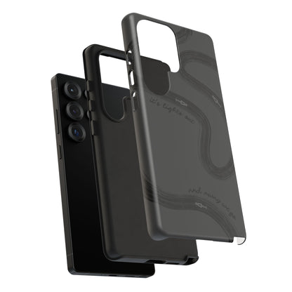 F1 Phone Case Monochrome Black Painted "its lights out and away we go", Trendy F1 Gift, Formula 1 Gift, Cute F1 Phone Case, Phone Case