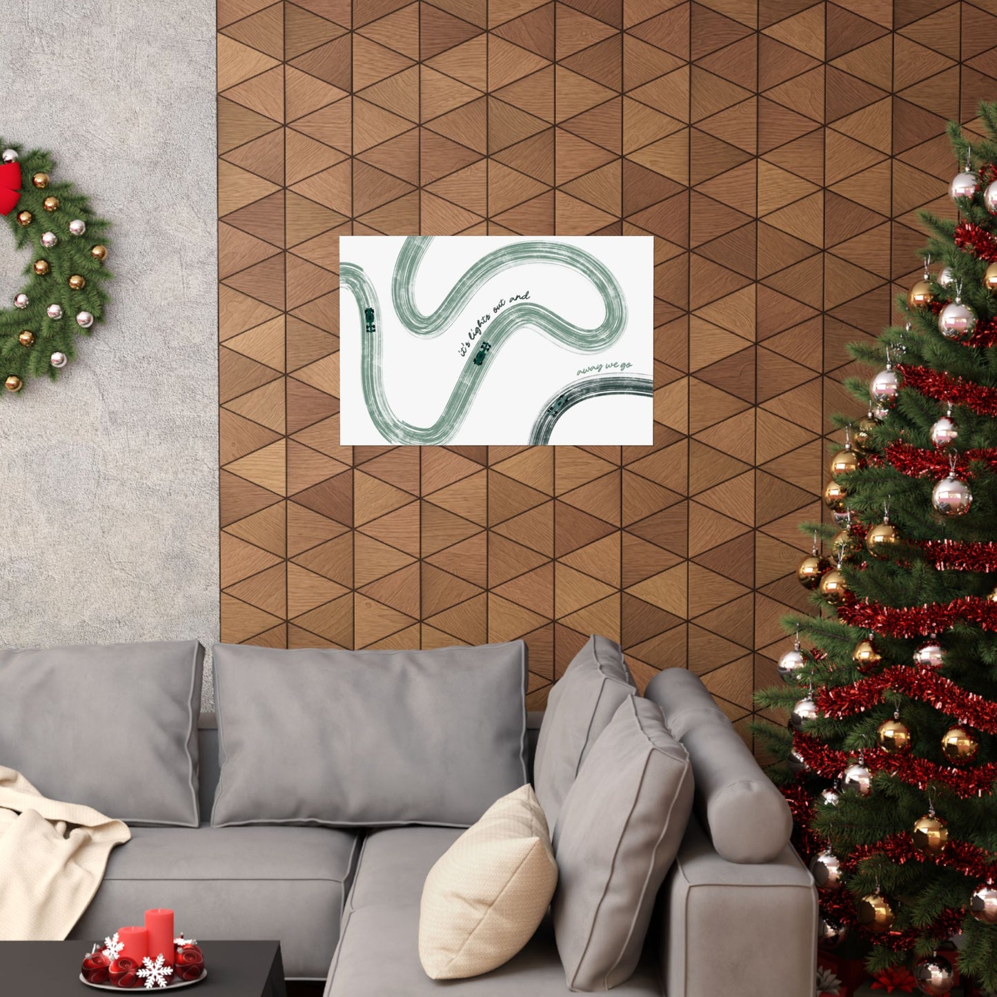 Green F1 Matte Horizontal Poster | US SIZING
