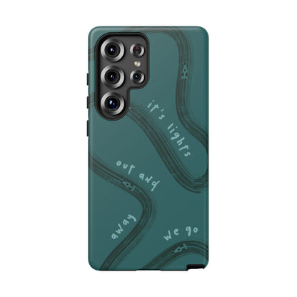 Teal Lights Out F1 Phone Case Design, Trendy F1 Gift, Formula 1 Gift, Cute F1 Phone Case, Unique Formula One Phone Case