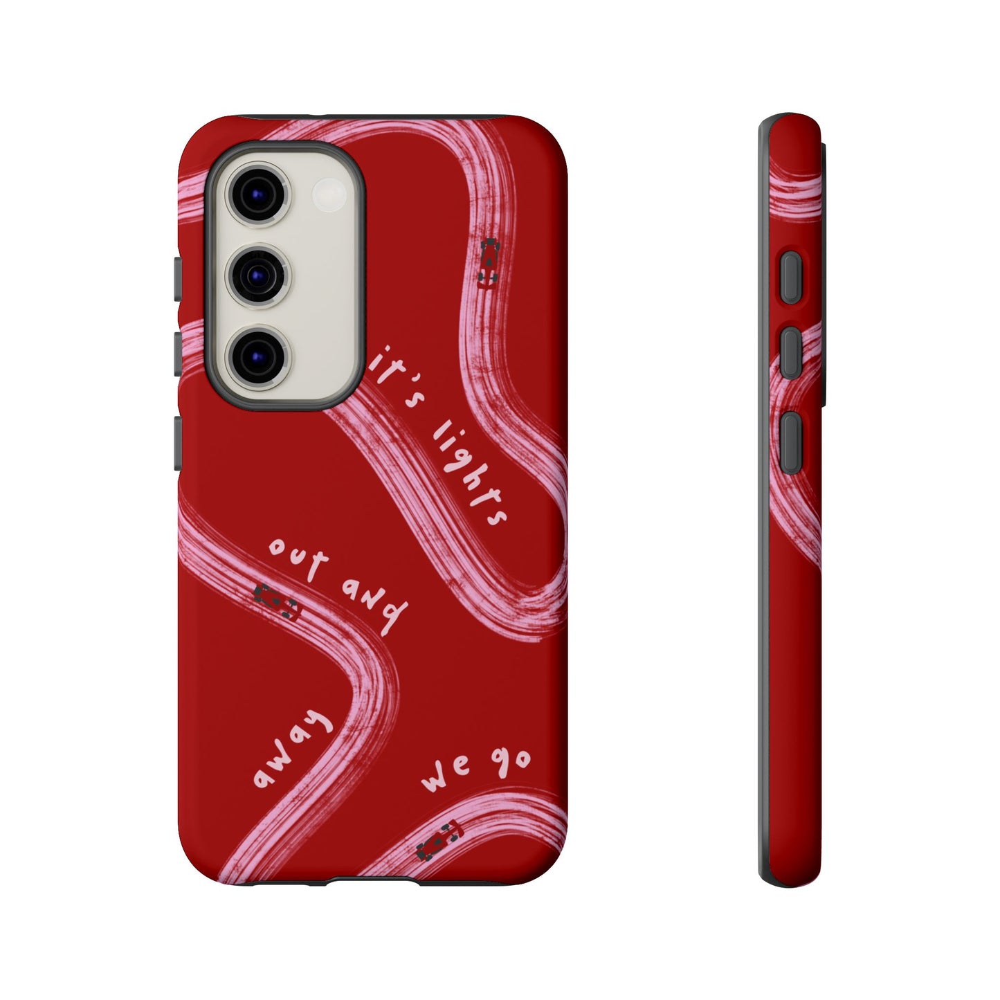 Red and Pink Lights Out F1 Phone Case Design, Trendy F1 Gift, Formula 1 Gift, Cute F1 Phone Case, Unique Formula One Phone Case