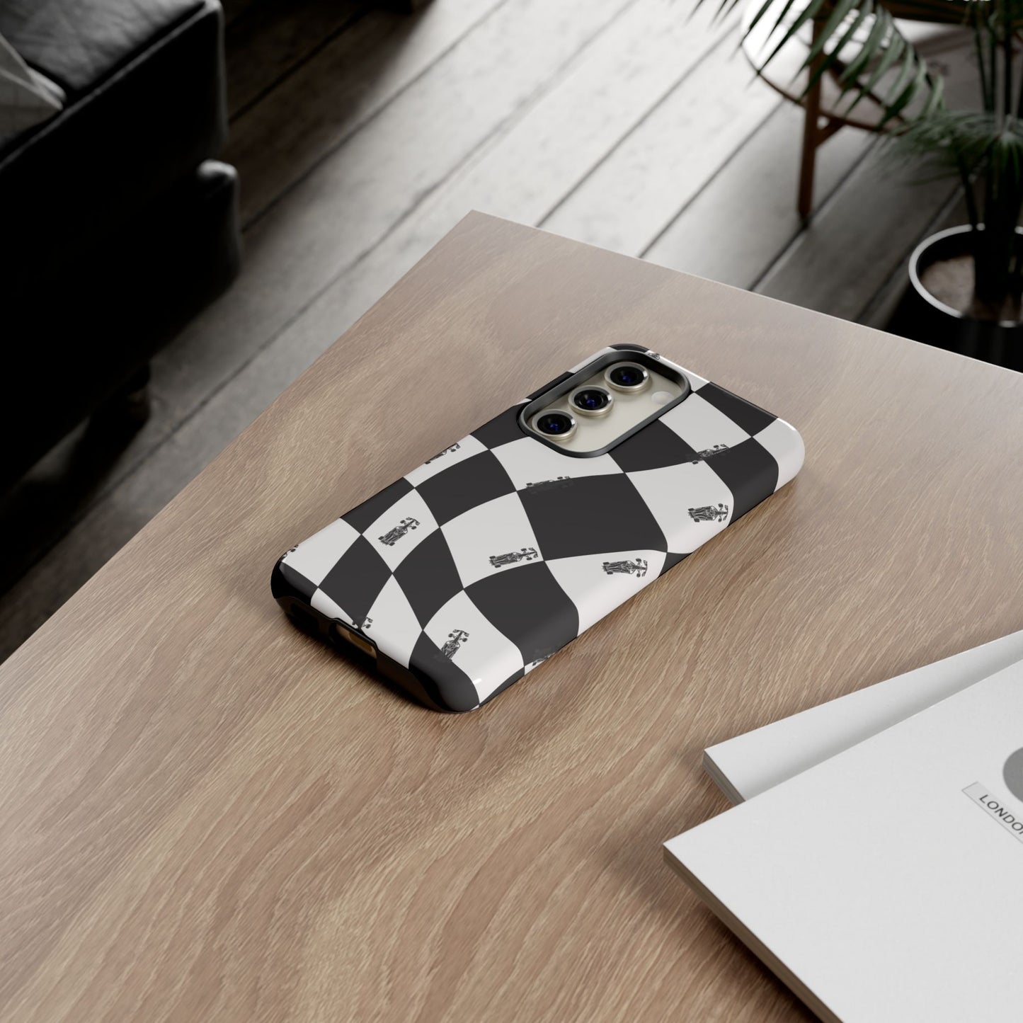 F1 Phone Case Black and White Checkered Design, Trendy F1 Gift, Formula 1 Gift, Cute F1 Phone Case, Unique Formula One Phone Case