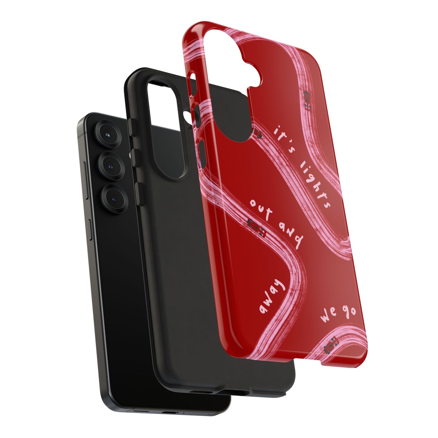 Red and Pink Lights Out F1 Phone Case Design, Trendy F1 Gift, Formula 1 Gift, Cute F1 Phone Case, Unique Formula One Phone Case