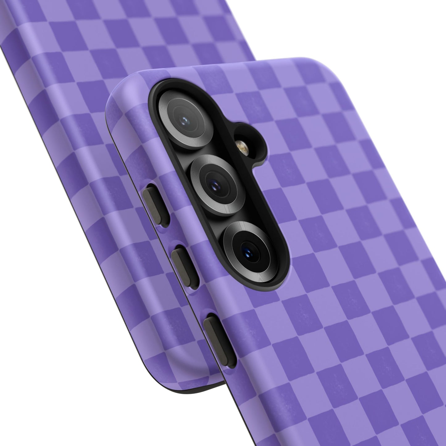 Simply Lovely Purple Checkered F1 Phone Case Design, Trendy F1 Gift, Formula 1 Gift, Cute F1 Phone Case