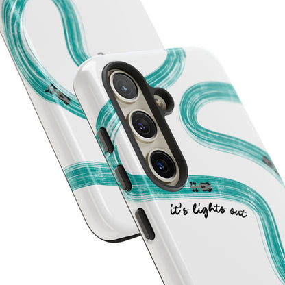 Mercedes F1 Phone Case Painted "its lights out and away we go", Trendy F1 Gift, Formula 1 Gift, Cute F1 Phone Case