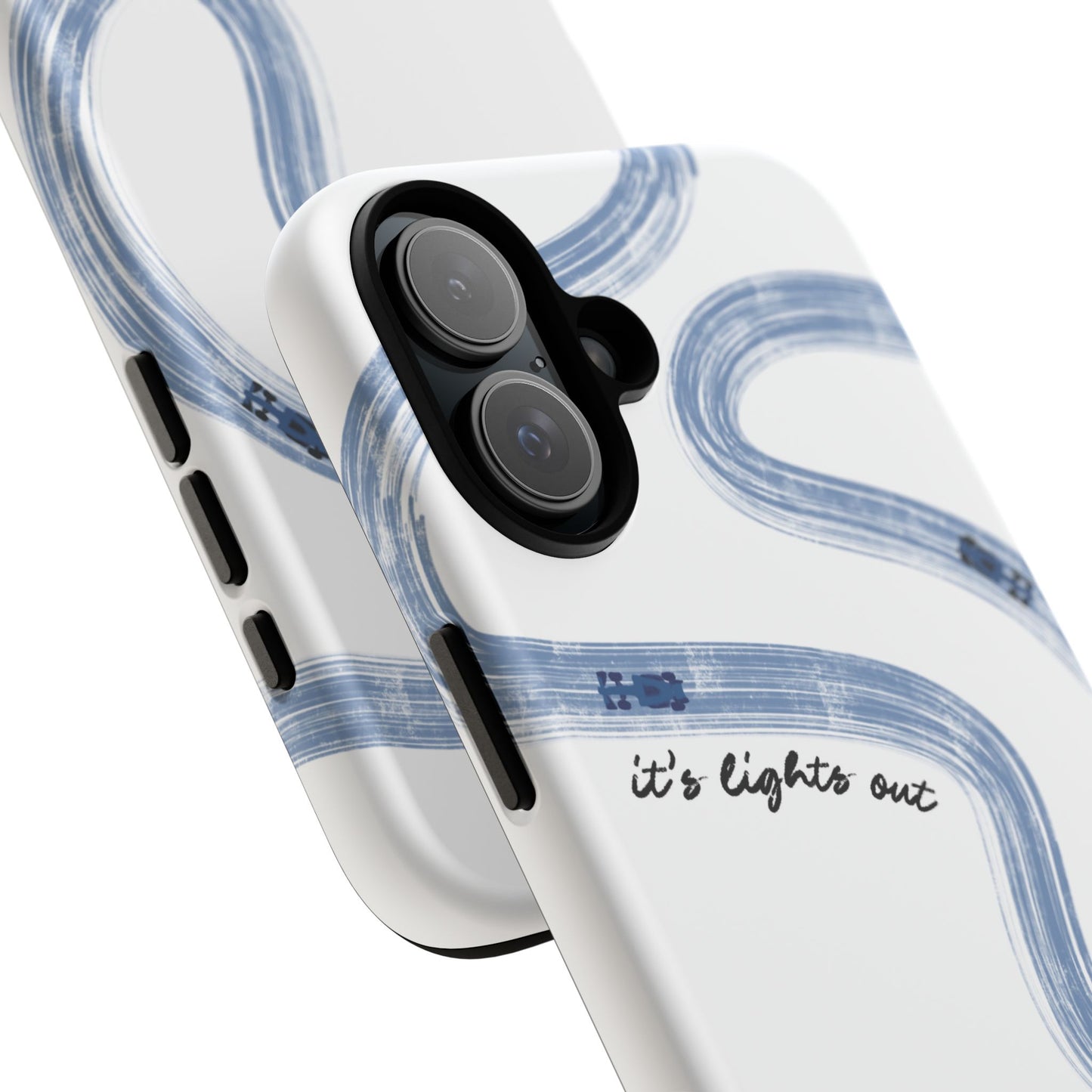 F1 Phone Case Blue Painted "its lights out and away we go", Trendy F1 Gift, Formula 1 Gift, Cute F1 Phone Case, Gift for F1 Fans