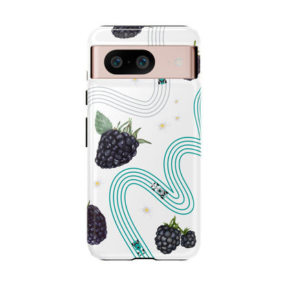 F1 Mercedes and Blackberries Phone Case , Trendy F1 Gift, Formula 1 Gift, Cute Fruit F1 Phone Case, Unique Phone Case