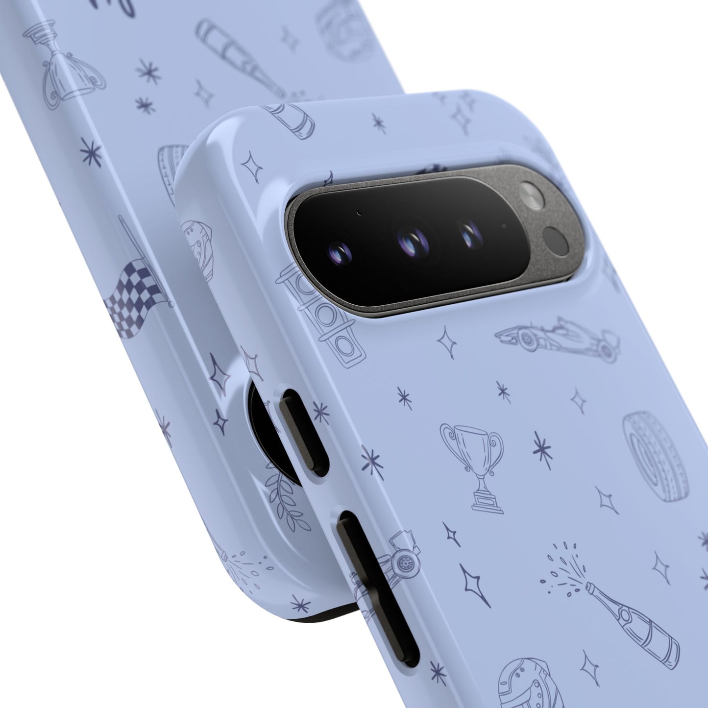 Blue Doodle "Simply Lovely" F1 Phone Case Design