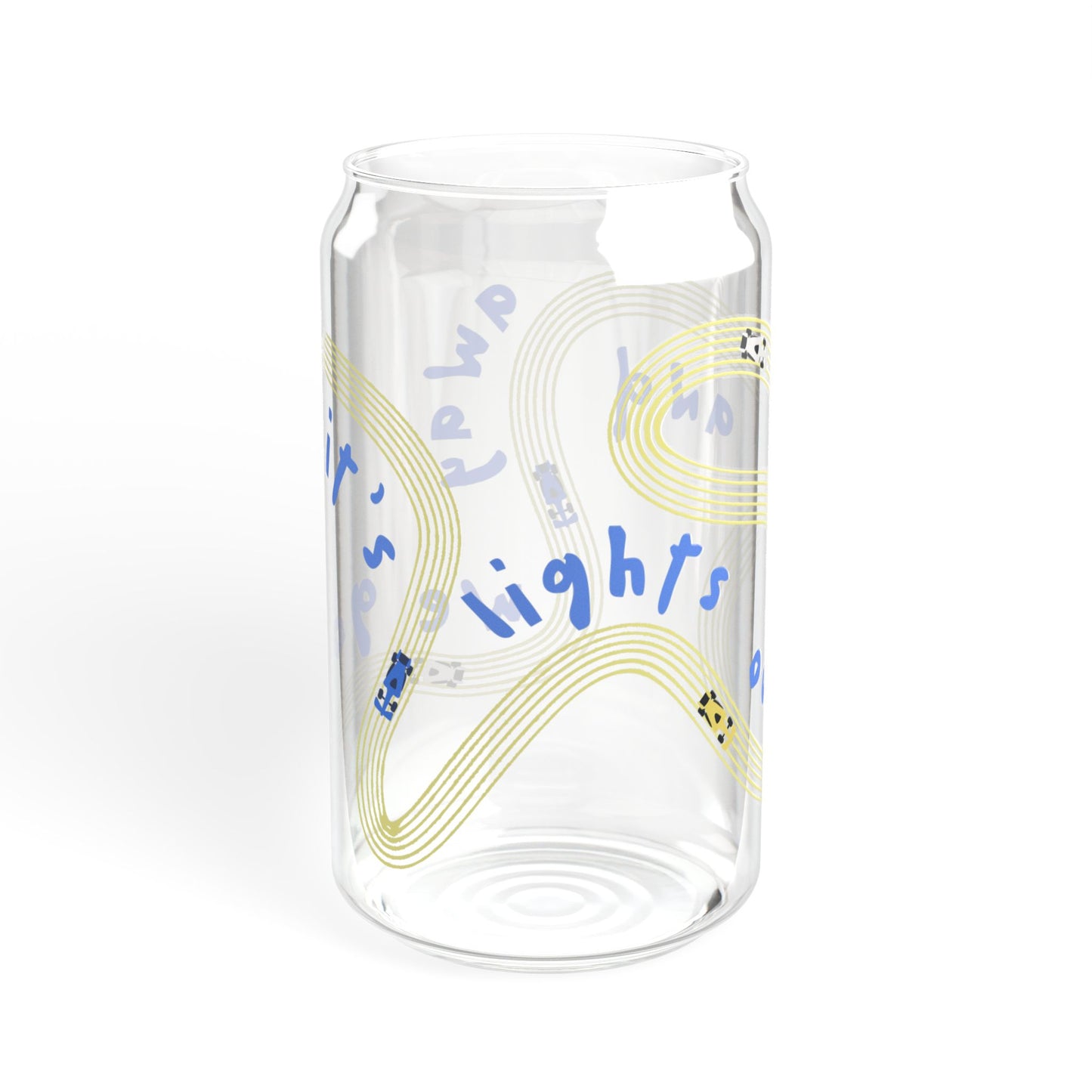 Racing Bulls F1 Blue and Yellow It's Lights Out sipper glass | 16oz