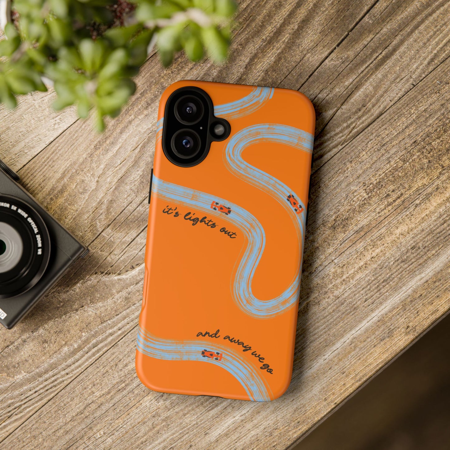 F1 Phone Case McLaren Painted "its lights out and away we go", Trendy F1 Gift, Formula 1 Gift, Cute F1 Phone Case, Phone Case