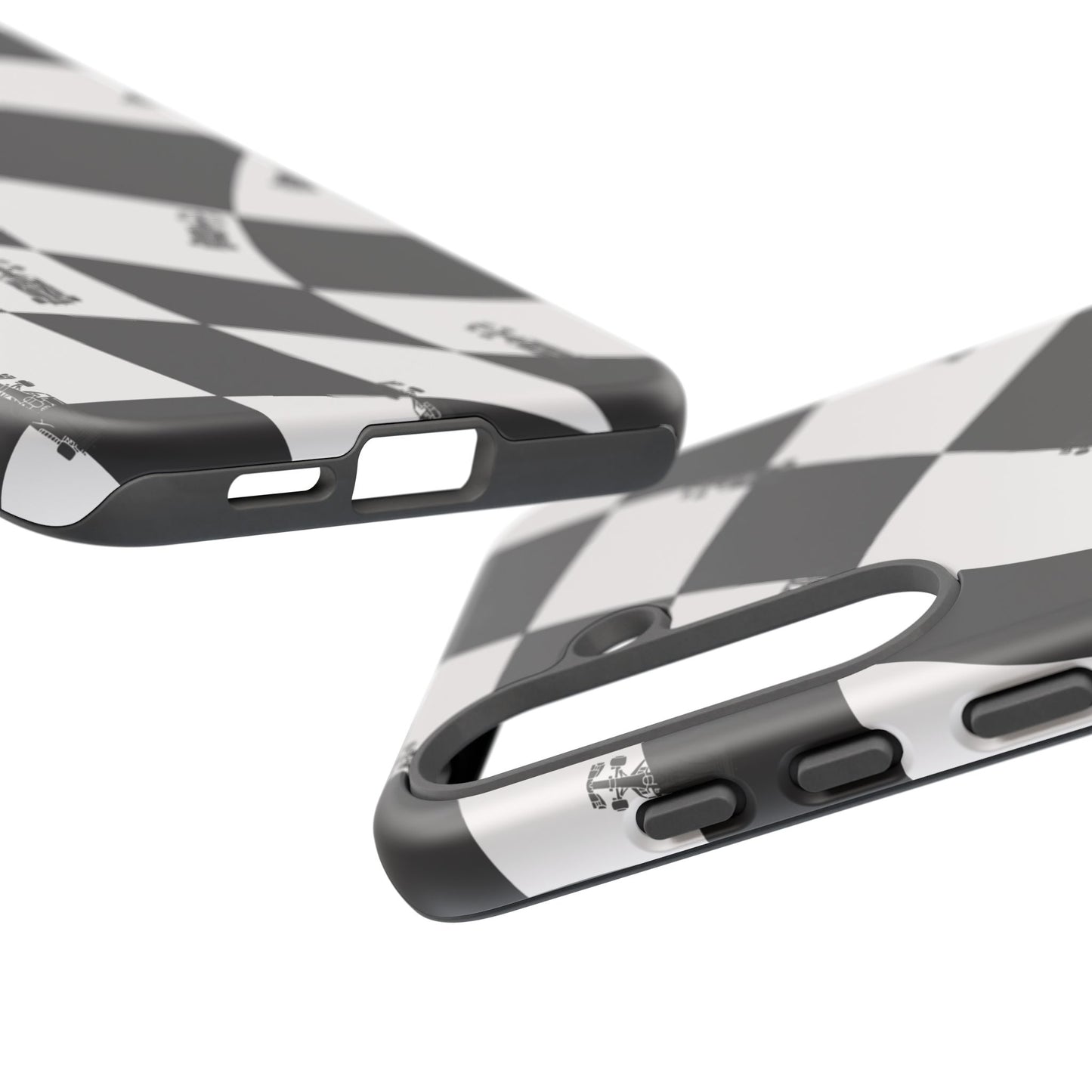 F1 Phone Case Black and White Checkered Design, Trendy F1 Gift, Formula 1 Gift, Cute F1 Phone Case, Unique Formula One Phone Case