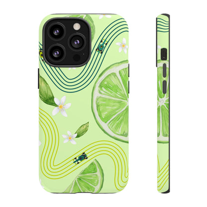 Green F1 Aston Martin and Lime Phone Case, Trendy F1 Gift, Formula 1 Gift, Cute Fruit F1 Phone Case, Unique Phone Case