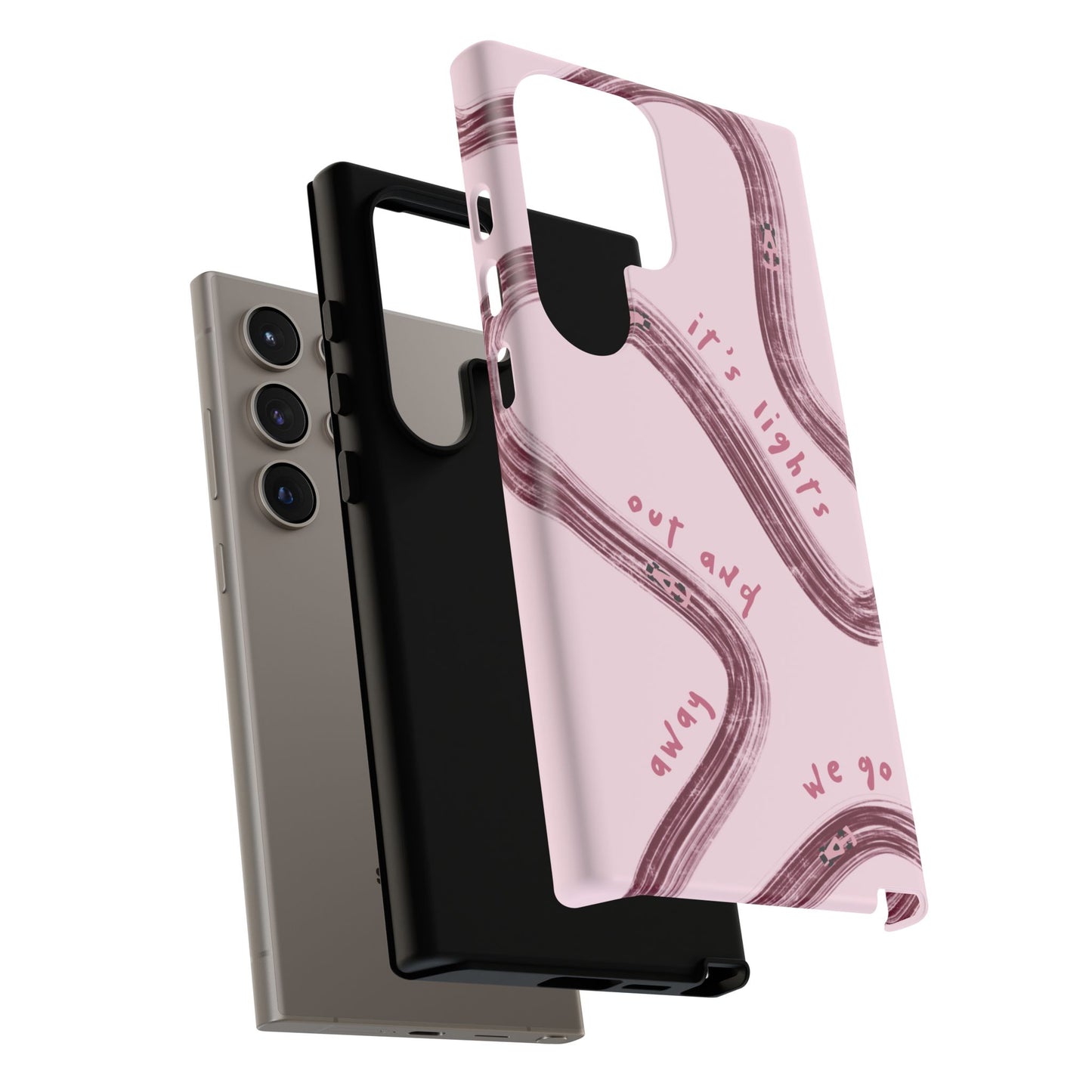 Pink Lights Out F1 Phone Case Design, Trendy F1 Gift, Formula 1 Gift, Cute F1 Phone Case, Unique Formula One Phone Case