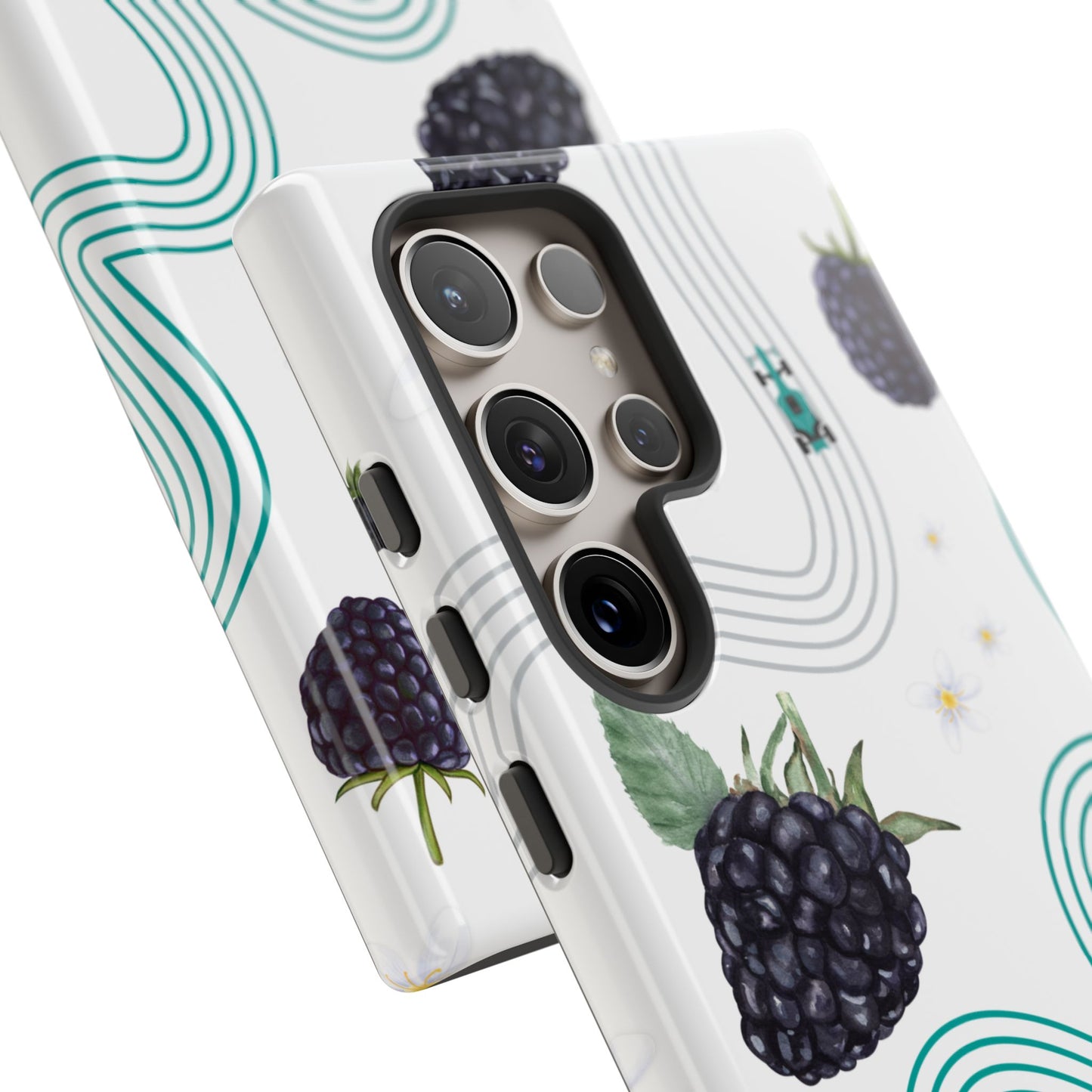 F1 Mercedes and Blackberries Phone Case , Trendy F1 Gift, Formula 1 Gift, Cute Fruit F1 Phone Case, Unique Phone Case