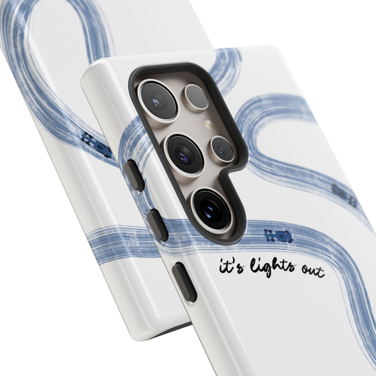 F1 Phone Case Blue Painted "its lights out and away we go", Trendy F1 Gift, Formula 1 Gift, Cute F1 Phone Case, Gift for F1 Fans