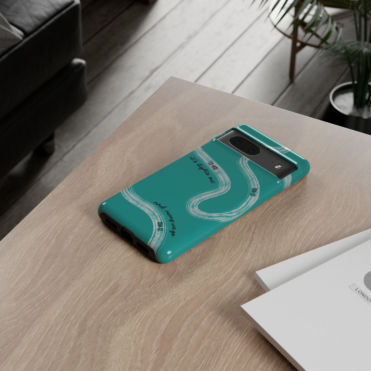 Mercedes F1 Phone Case Painted "its lights out and away we go", Trendy F1 Gift, Formula 1 Gift, Cute F1 Phone Case