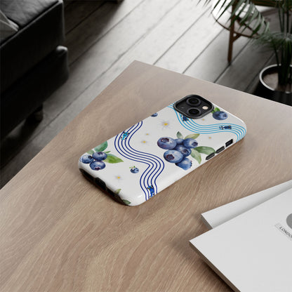 F1 Williams and Blueberries Phone Case, Trendy F1 Gift, Formula 1 Gift, Cute Fruit F1 Phone Case, Unique Phone Case