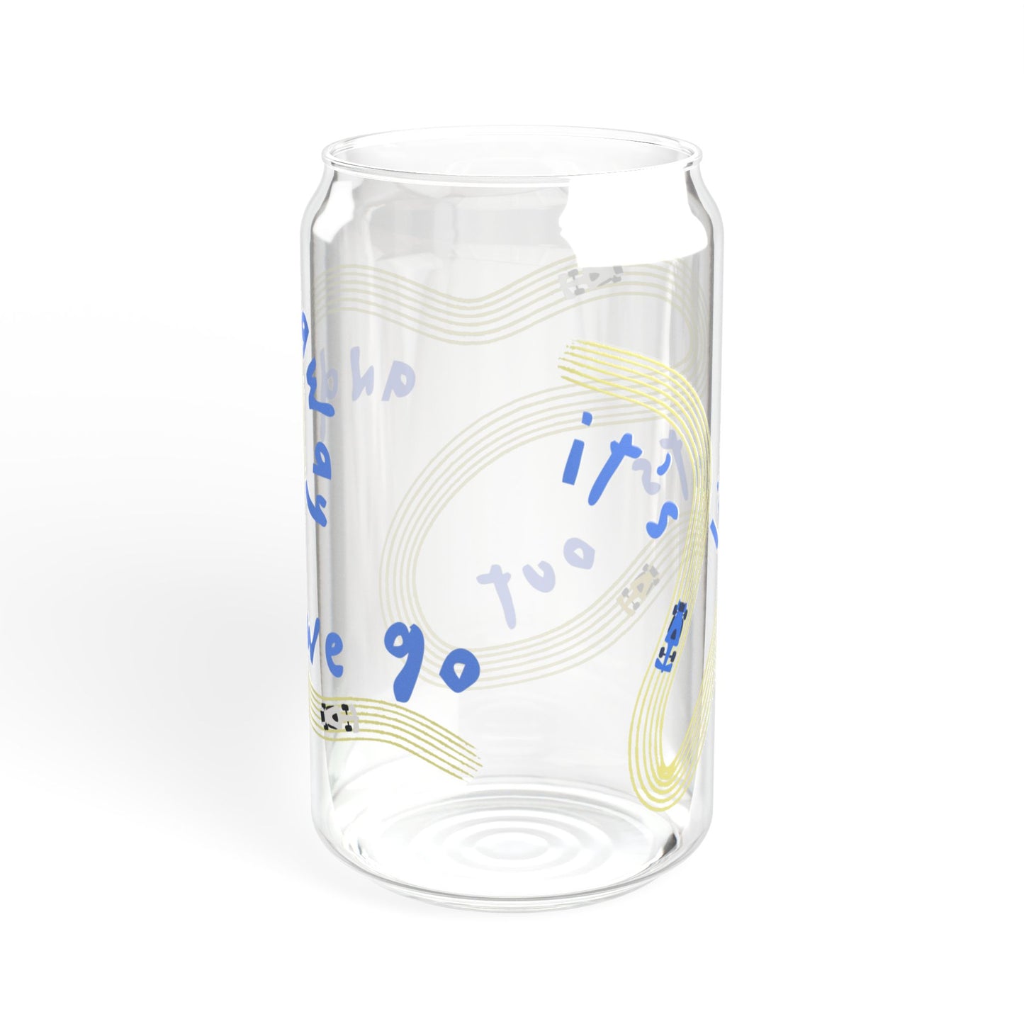 Racing Bulls F1 Blue and Yellow It's Lights Out sipper glass | 16oz