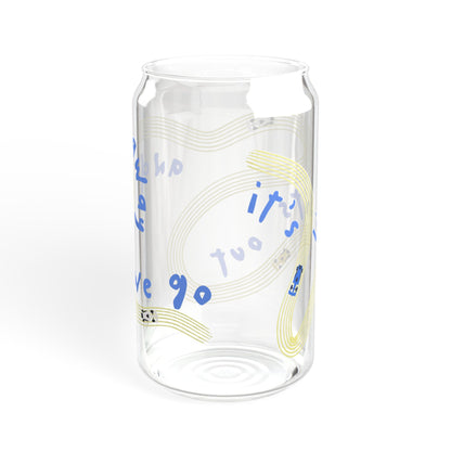 Racing Bulls F1 Blue and Yellow It's Lights Out sipper glass | 16oz