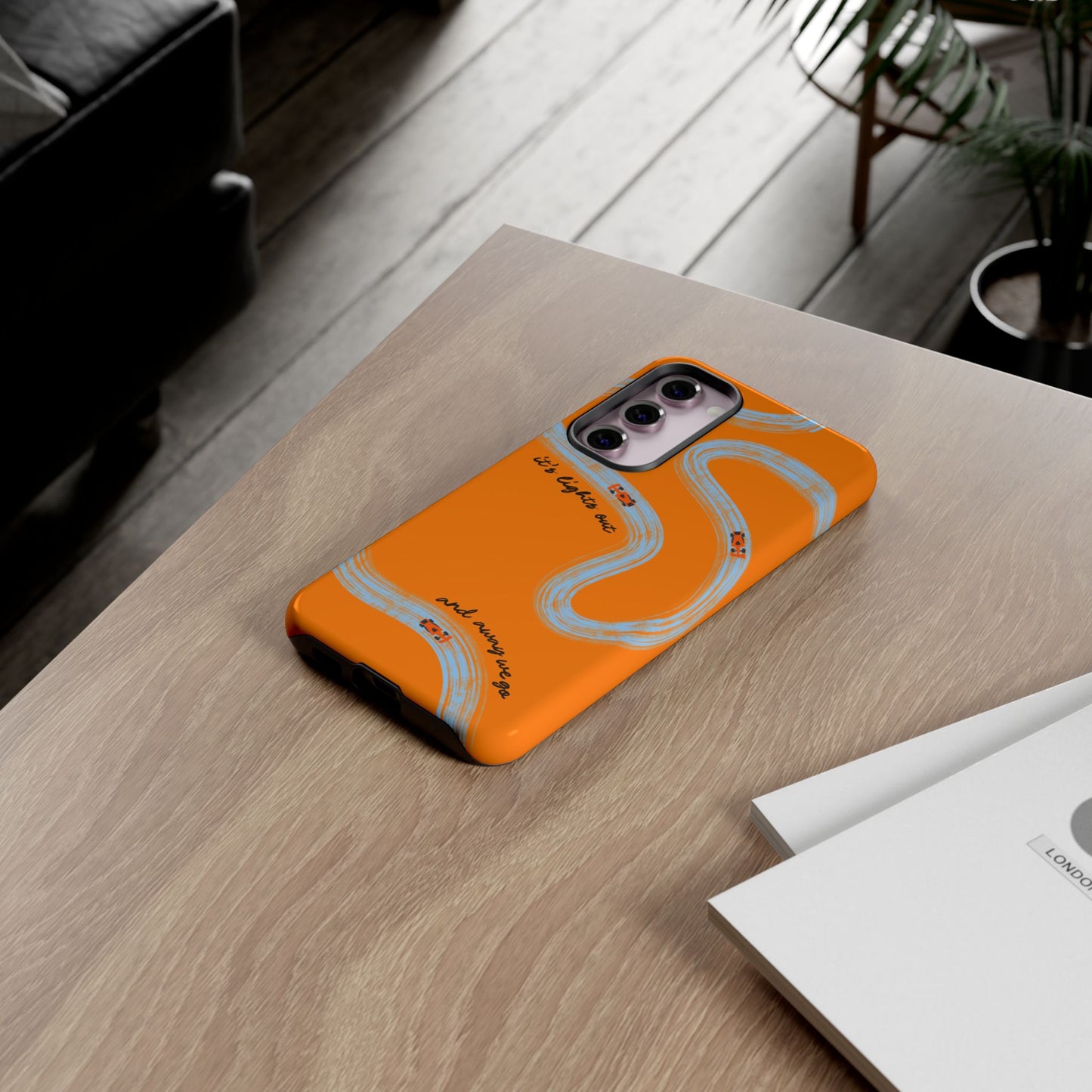 F1 Phone Case McLaren Painted "its lights out and away we go", Trendy F1 Gift, Formula 1 Gift, Cute F1 Phone Case, Phone Case