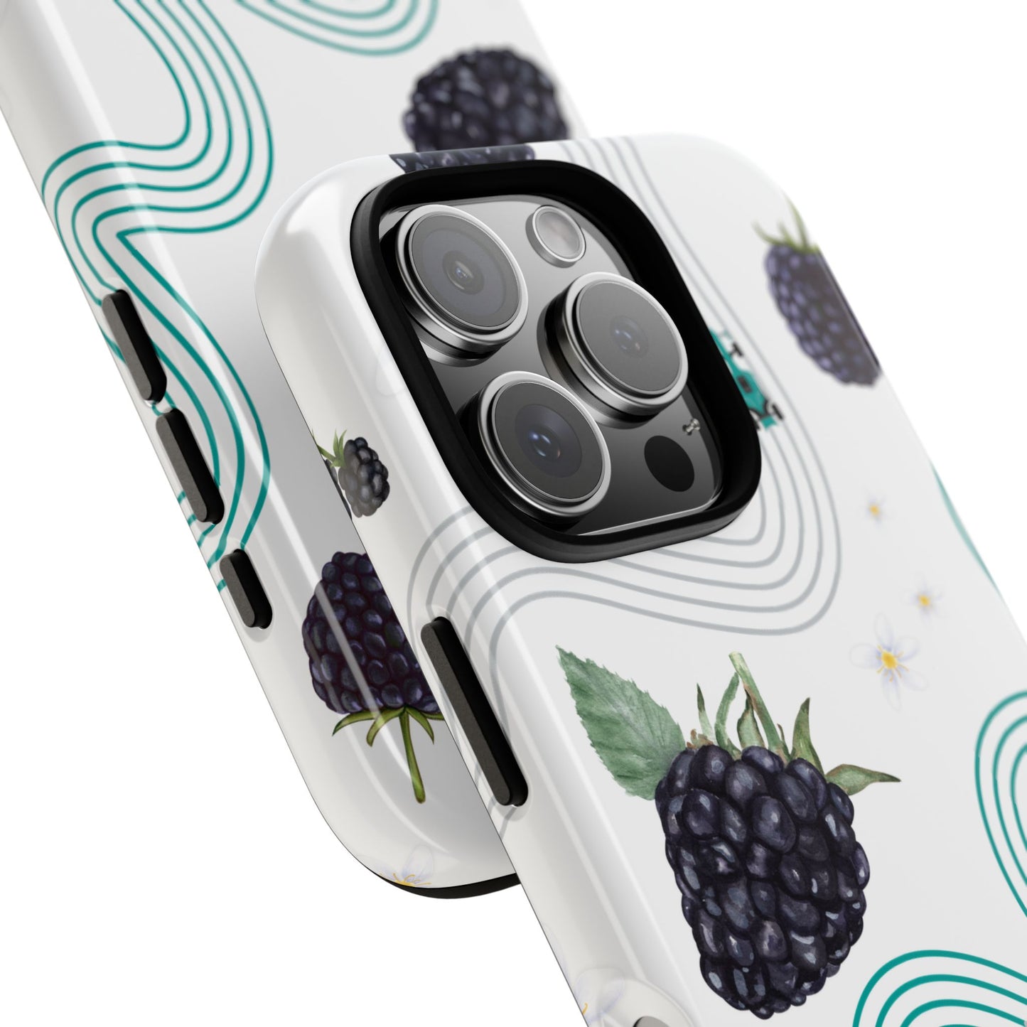 F1 Mercedes and Blackberries Phone Case , Trendy F1 Gift, Formula 1 Gift, Cute Fruit F1 Phone Case, Unique Phone Case