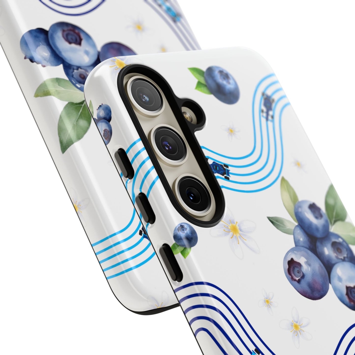 F1 Williams and Blueberries Phone Case, Trendy F1 Gift, Formula 1 Gift, Cute Fruit F1 Phone Case, Unique Phone Case
