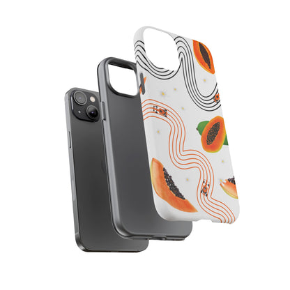 F1 McLaren and Papaya Phone Case , Trendy F1 Gift, Formula 1 Gift, Cute Fruit F1 Phone Case, Unique Phone Case
