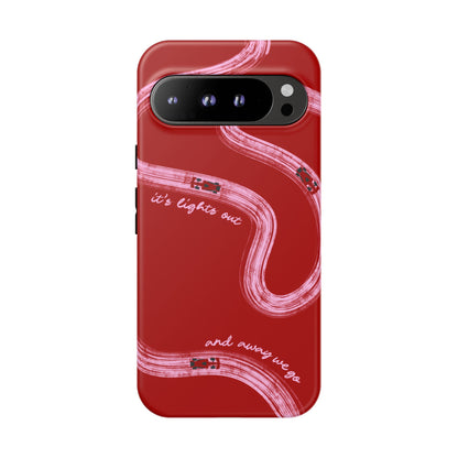 Red and Pink Lights Out F1 Phone Case Design, Trendy F1 Gift, Formula 1 Gift, Cute F1 Phone Case, Unique Formula One Phone Case