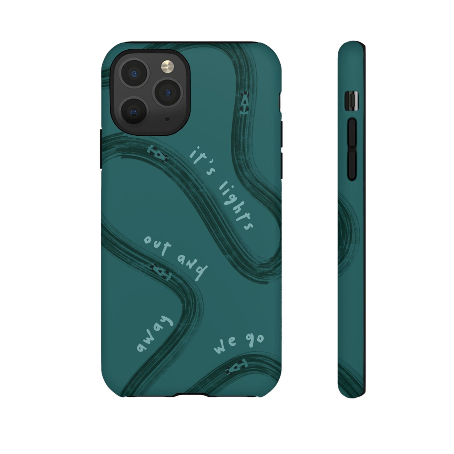 Teal Lights Out F1 Phone Case Design, Trendy F1 Gift, Formula 1 Gift, Cute F1 Phone Case, Unique Formula One Phone Case