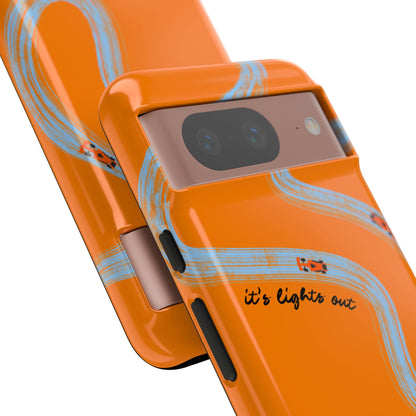 F1 Phone Case McLaren Painted "its lights out and away we go", Trendy F1 Gift, Formula 1 Gift, Cute F1 Phone Case, Phone Case