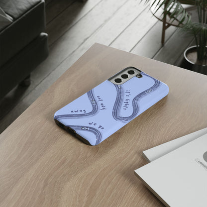 Blue Lights Out F1 Phone Case Design, Trendy F1 Gift, Formula 1 Gift, Cute F1 Phone Case, Unique Formula One Phone Case