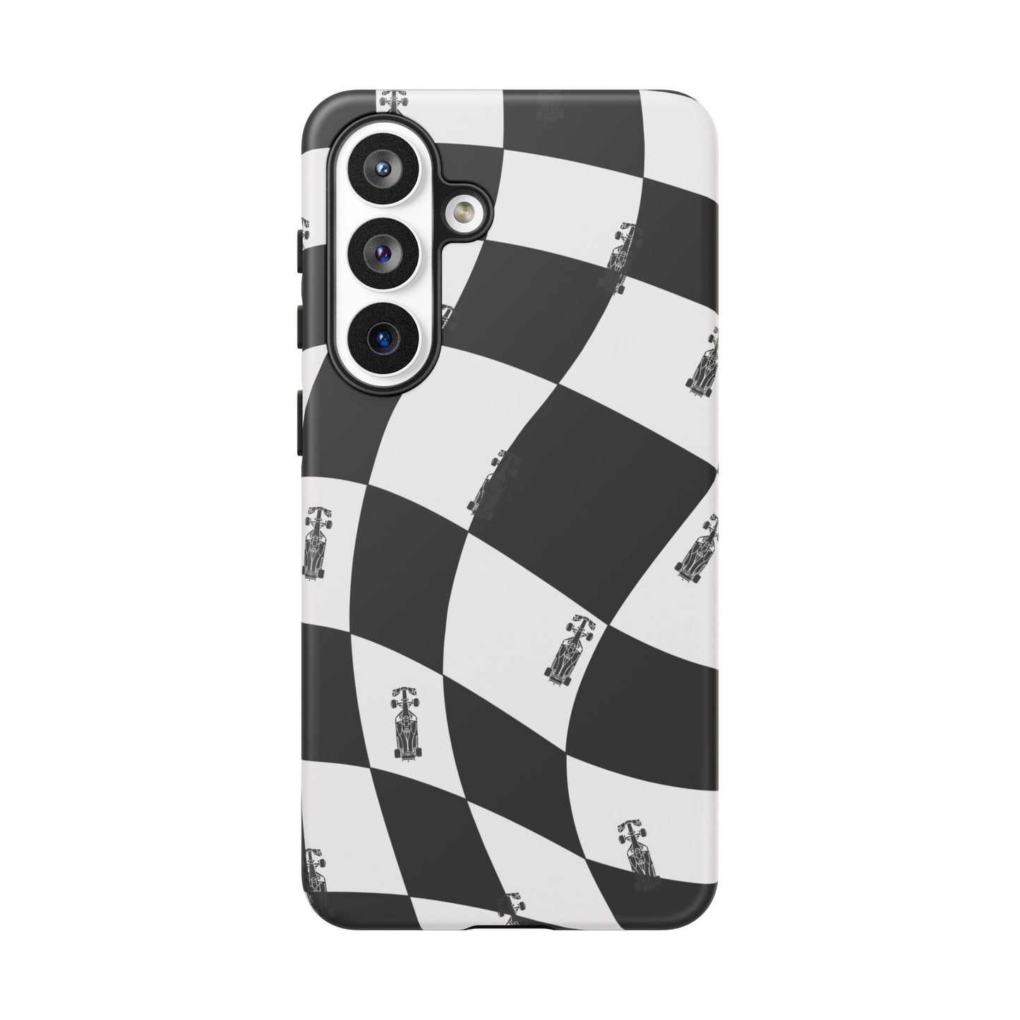 F1 Phone Case Black and White Checkered Design, Trendy F1 Gift, Formula 1 Gift, Cute F1 Phone Case, Unique Formula One Phone Case
