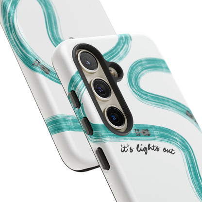 Mercedes F1 Phone Case Painted "its lights out and away we go", Trendy F1 Gift, Formula 1 Gift, Cute F1 Phone Case