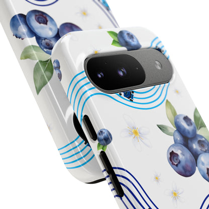 F1 Williams and Blueberries Phone Case, Trendy F1 Gift, Formula 1 Gift, Cute Fruit F1 Phone Case, Unique Phone Case