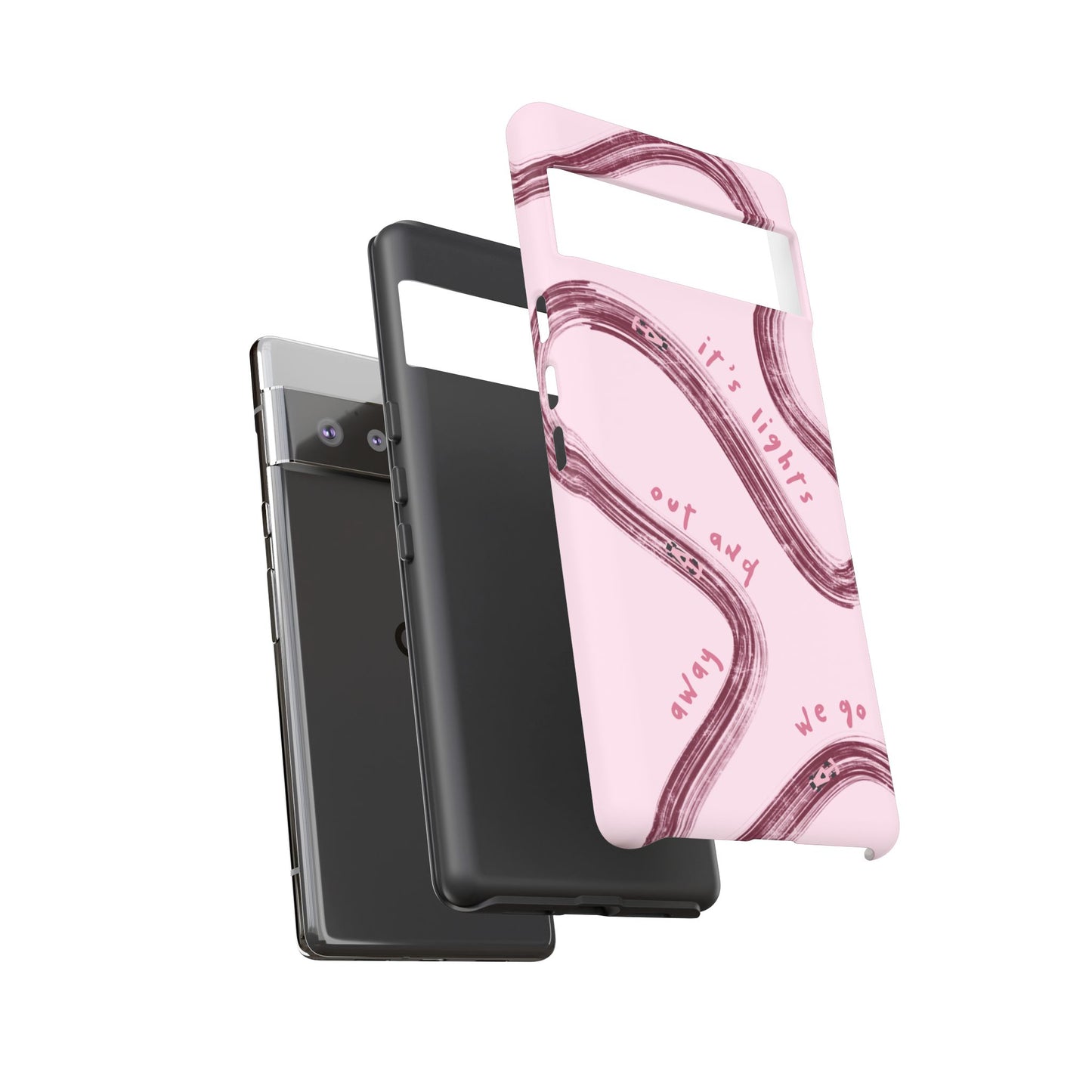 Pink Lights Out F1 Phone Case Design, Trendy F1 Gift, Formula 1 Gift, Cute F1 Phone Case, Unique Formula One Phone Case