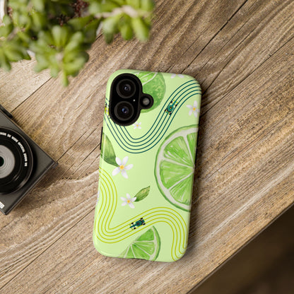 Green F1 Aston Martin and Lime Phone Case, Trendy F1 Gift, Formula 1 Gift, Cute Fruit F1 Phone Case, Unique Phone Case