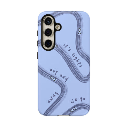 Blue Lights Out F1 Phone Case Design, Trendy F1 Gift, Formula 1 Gift, Cute F1 Phone Case, Unique Formula One Phone Case