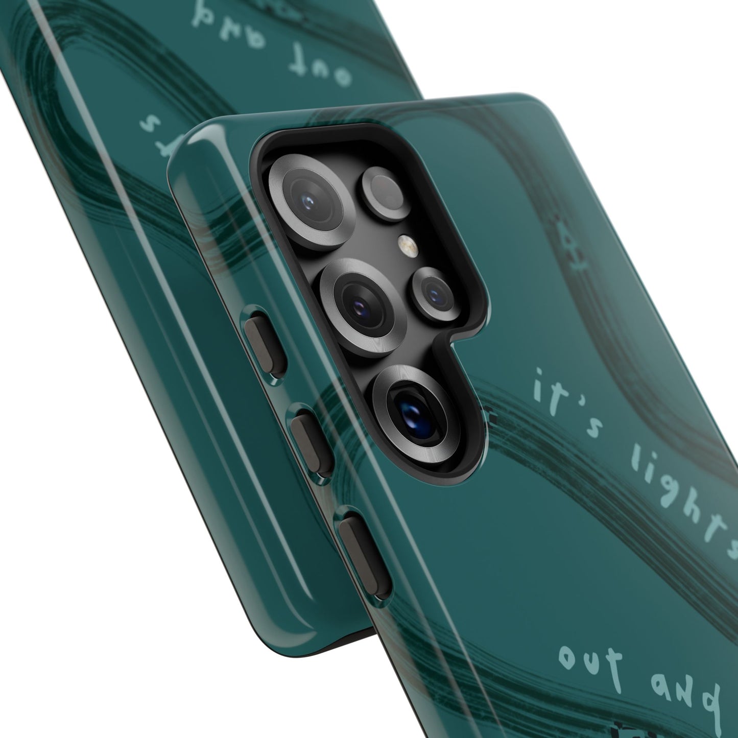 Teal Lights Out F1 Phone Case Design, Trendy F1 Gift, Formula 1 Gift, Cute F1 Phone Case, Unique Formula One Phone Case