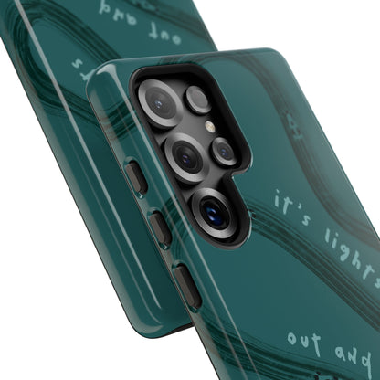 Teal Lights Out F1 Phone Case Design, Trendy F1 Gift, Formula 1 Gift, Cute F1 Phone Case, Unique Formula One Phone Case