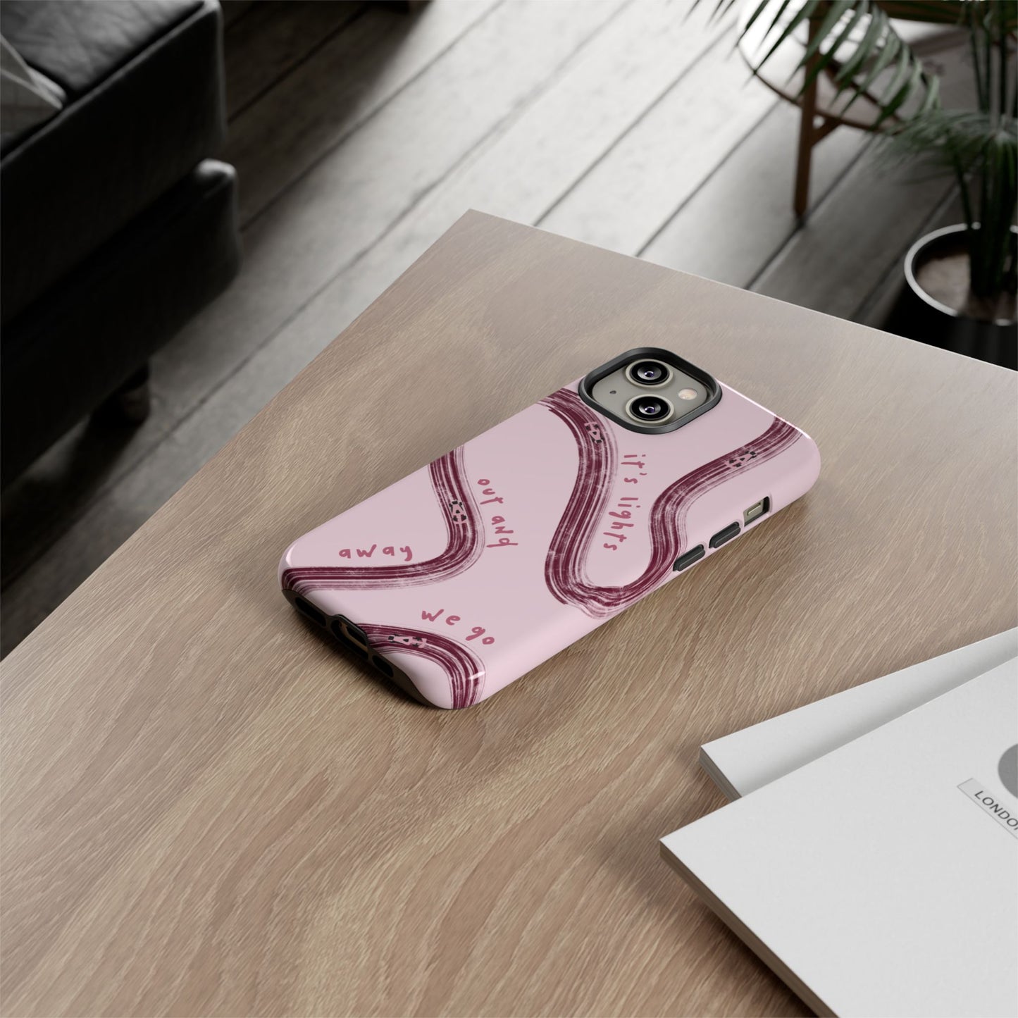 Pink Lights Out F1 Phone Case Design, Trendy F1 Gift, Formula 1 Gift, Cute F1 Phone Case, Unique Formula One Phone Case