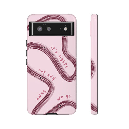 Pink Lights Out F1 Phone Case Design, Trendy F1 Gift, Formula 1 Gift, Cute F1 Phone Case, Unique Formula One Phone Case