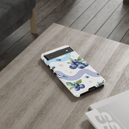 F1 Williams and Blueberries Phone Case, Trendy F1 Gift, Formula 1 Gift, Cute Fruit F1 Phone Case, Unique Phone Case