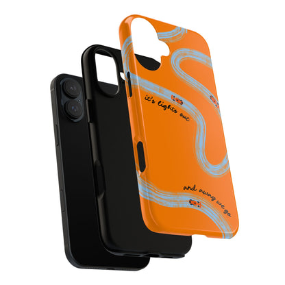 F1 Phone Case McLaren Painted "its lights out and away we go", Trendy F1 Gift, Formula 1 Gift, Cute F1 Phone Case, Phone Case