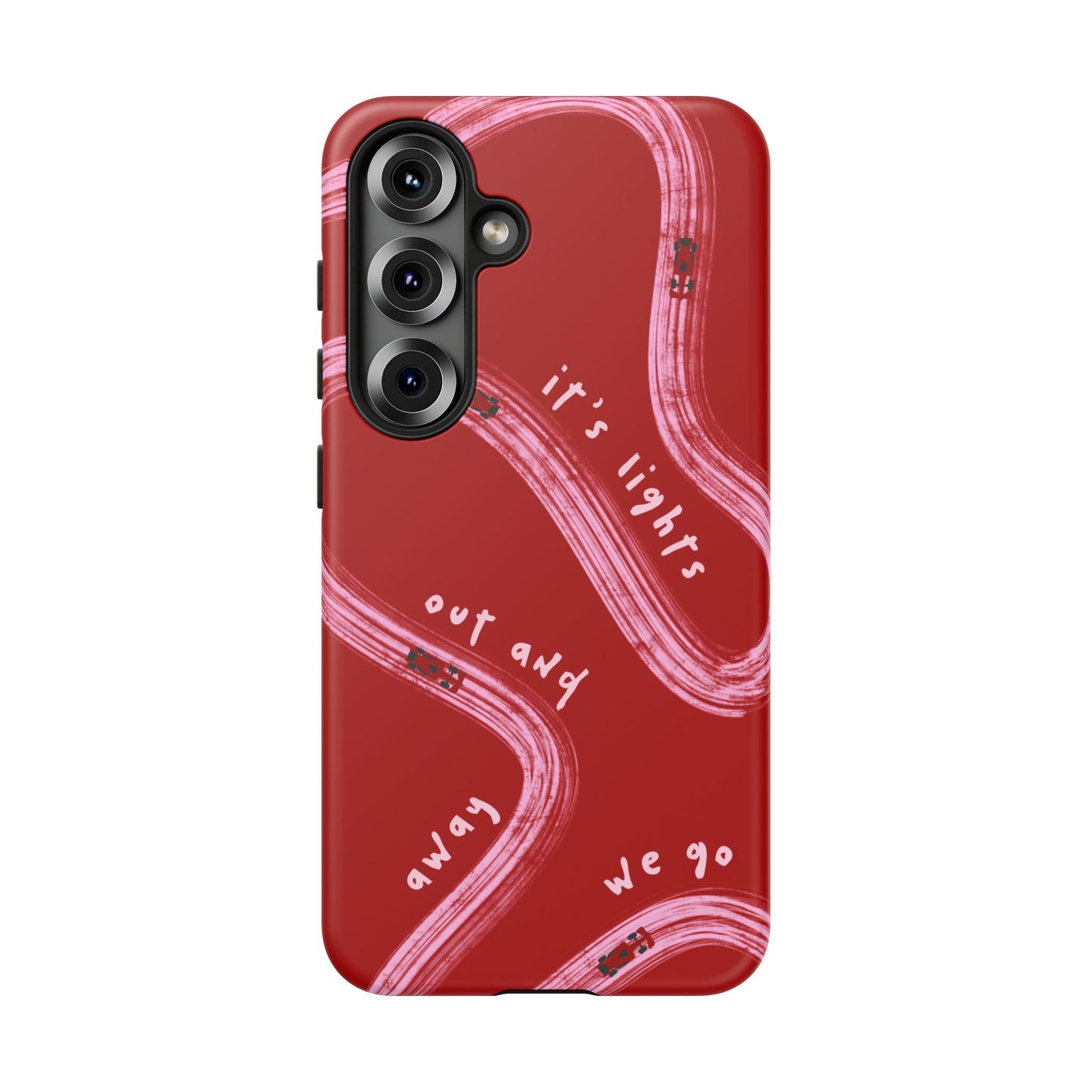 Red and Pink Lights Out F1 Phone Case Design, Trendy F1 Gift, Formula 1 Gift, Cute F1 Phone Case, Unique Formula One Phone Case