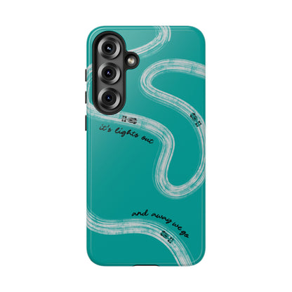 Mercedes F1 Phone Case Painted "its lights out and away we go", Trendy F1 Gift, Formula 1 Gift, Cute F1 Phone Case