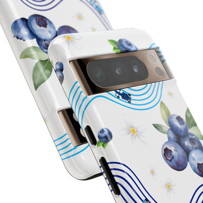 F1 Williams and Blueberries Phone Case, Trendy F1 Gift, Formula 1 Gift, Cute Fruit F1 Phone Case, Unique Phone Case