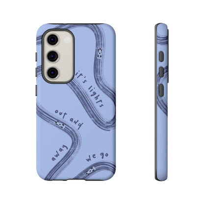 Blue Lights Out F1 Phone Case Design, Trendy F1 Gift, Formula 1 Gift, Cute F1 Phone Case, Unique Formula One Phone Case