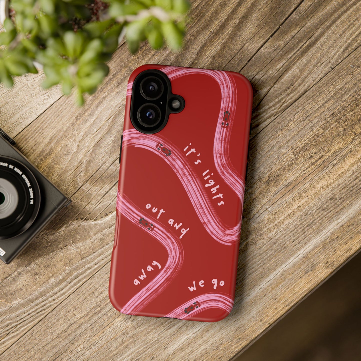 Red and Pink Lights Out F1 Phone Case Design, Trendy F1 Gift, Formula 1 Gift, Cute F1 Phone Case, Unique Formula One Phone Case
