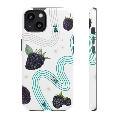 F1 Mercedes and Blackberries Phone Case , Trendy F1 Gift, Formula 1 Gift, Cute Fruit F1 Phone Case, Unique Phone Case
